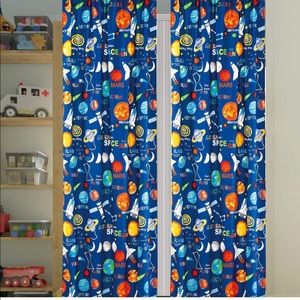 Rocket ship curtains